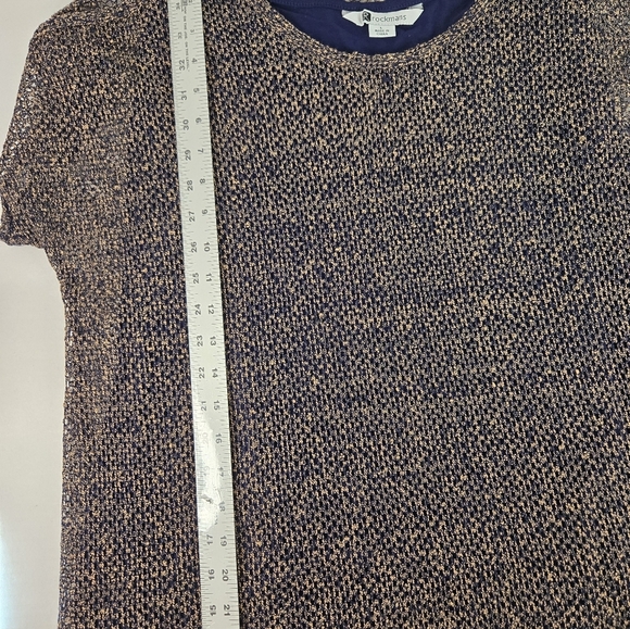 Rockmans Blue & gold short sleeve Blouse - Picture 12 of 14